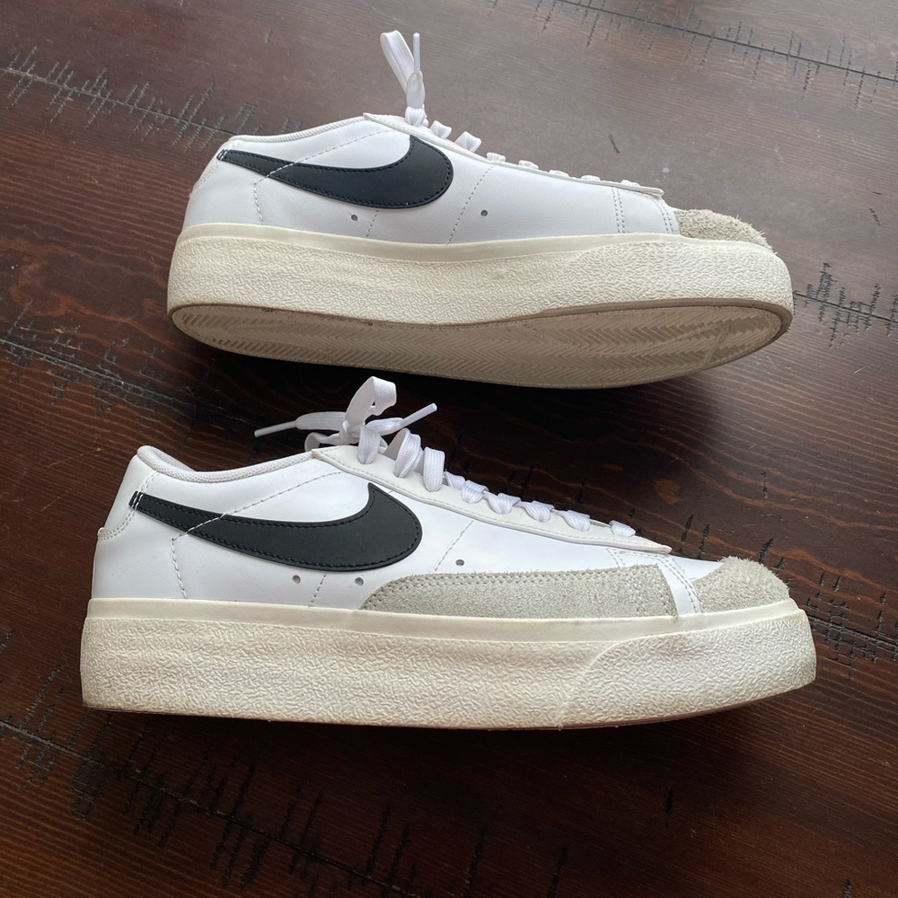 White Nike blazers low top women’s